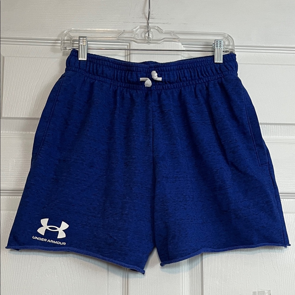 Under Armour Men’s Athletic Shorts Logo Blue Size M